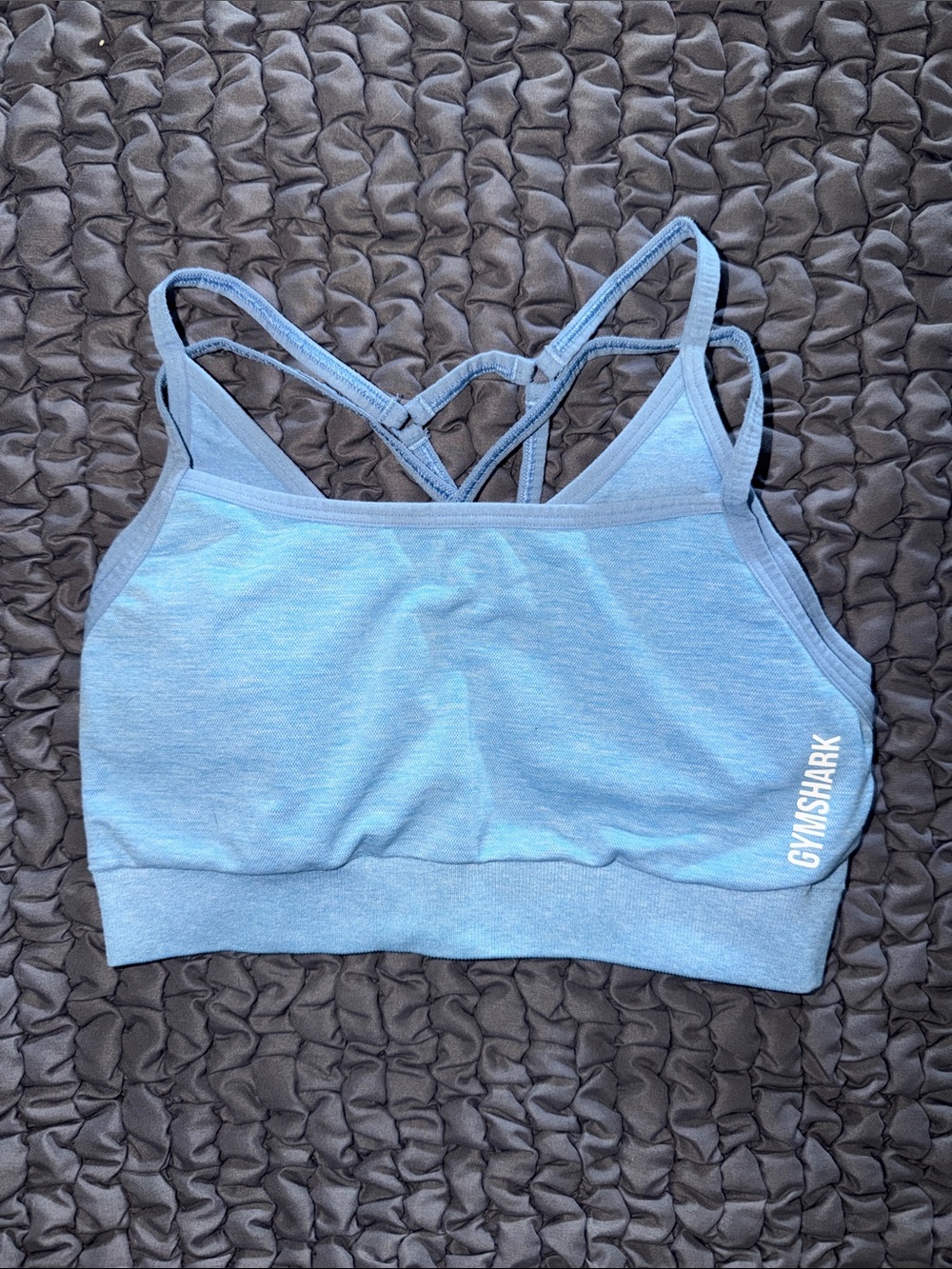 Gymshark Light Blue Strappy Sports Bra